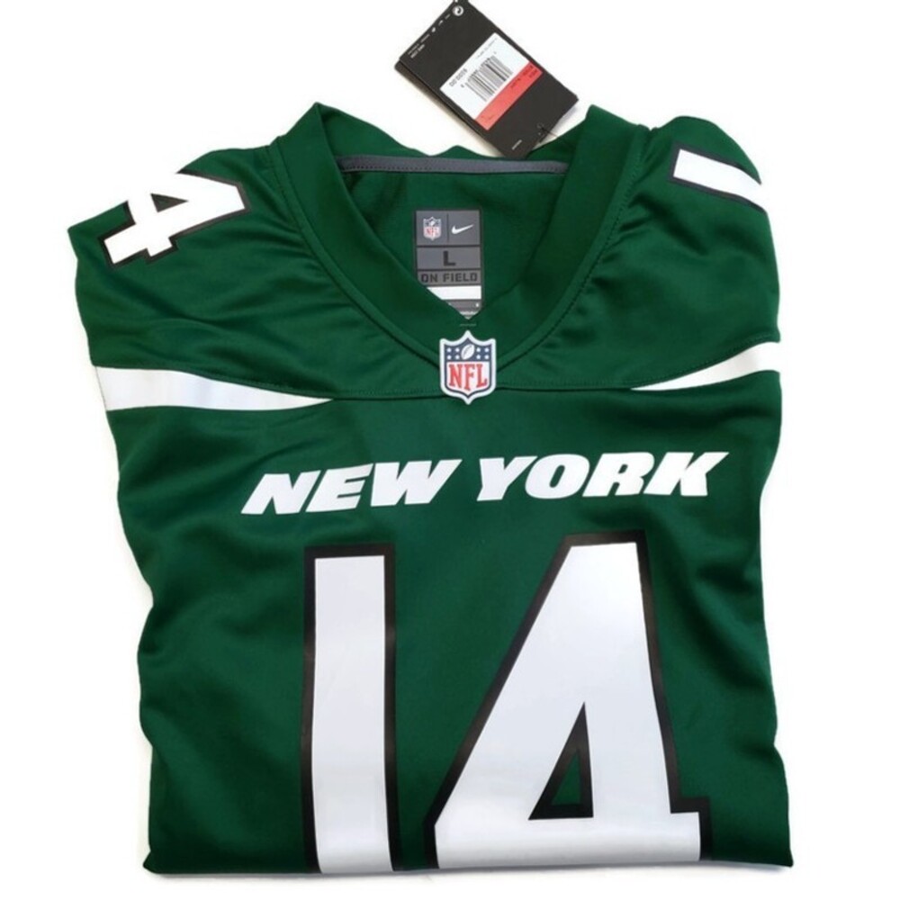 Nike New York Jets Sam Darnold Authentic On Field Home Jersey Green Mens Size L - Picture 7 of 8